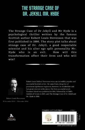 The Strange Case Of Dr. Jekyll And Mr. Hyde back cover